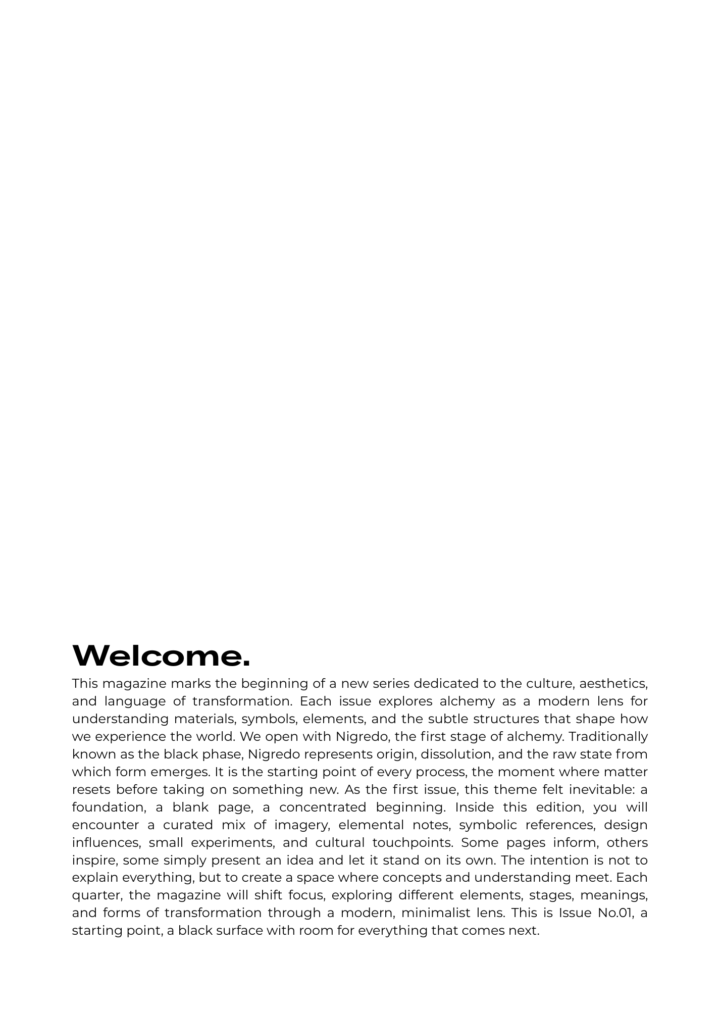 Alchemy magazine NO.01 - Digital Edition